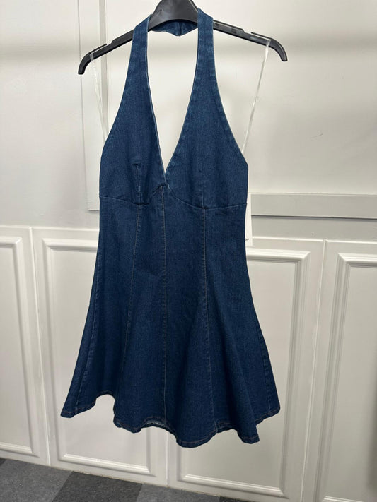 Abitino Jeans scollo all'americana