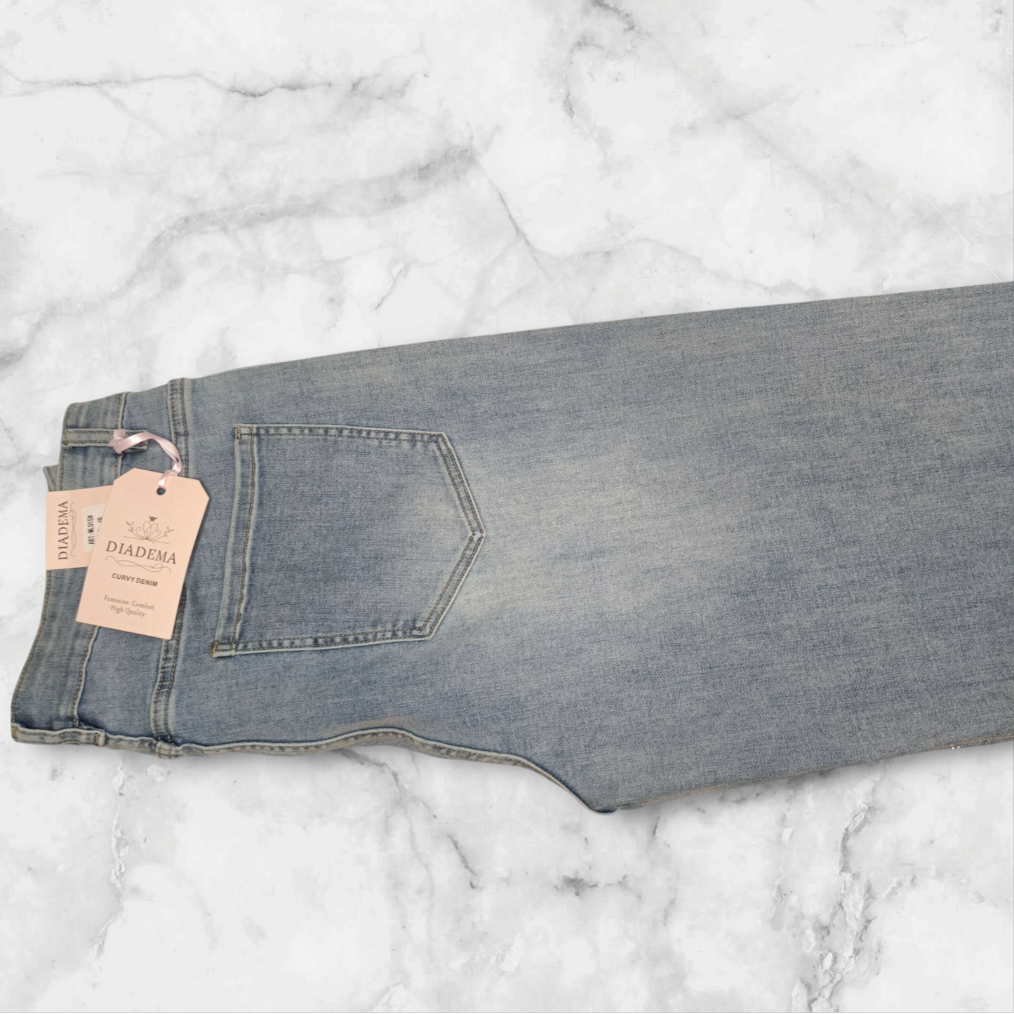 Jeans onde con brillantini