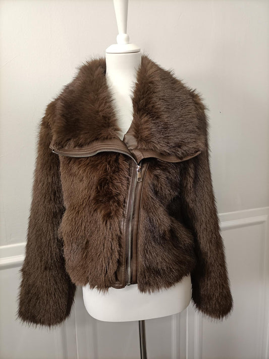 Chiodo in ecopelliccia