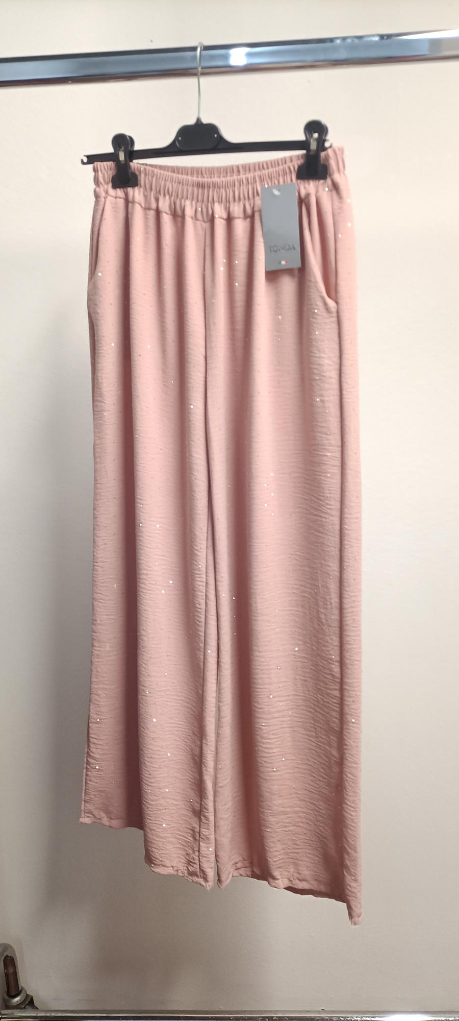 Pantaloni con brillantini