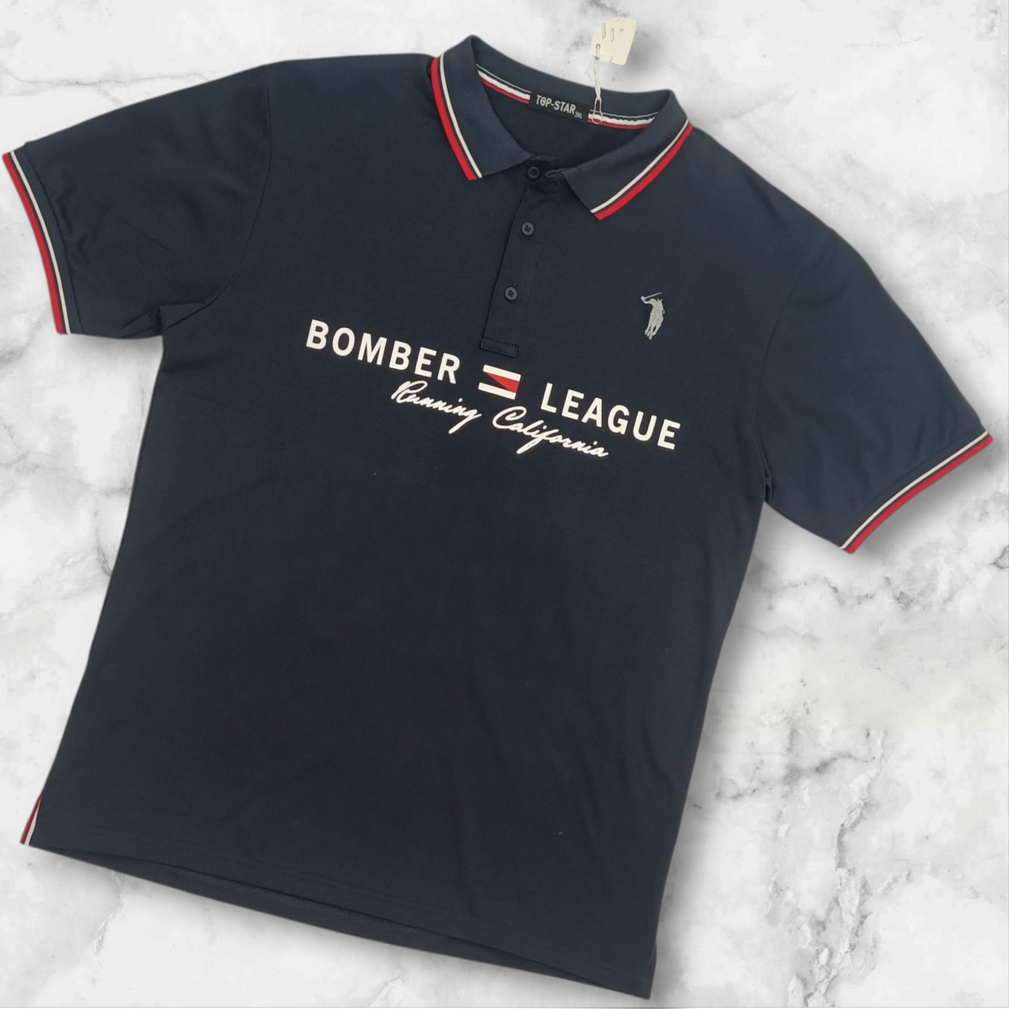 Polo Bomber League modello Power Crest™