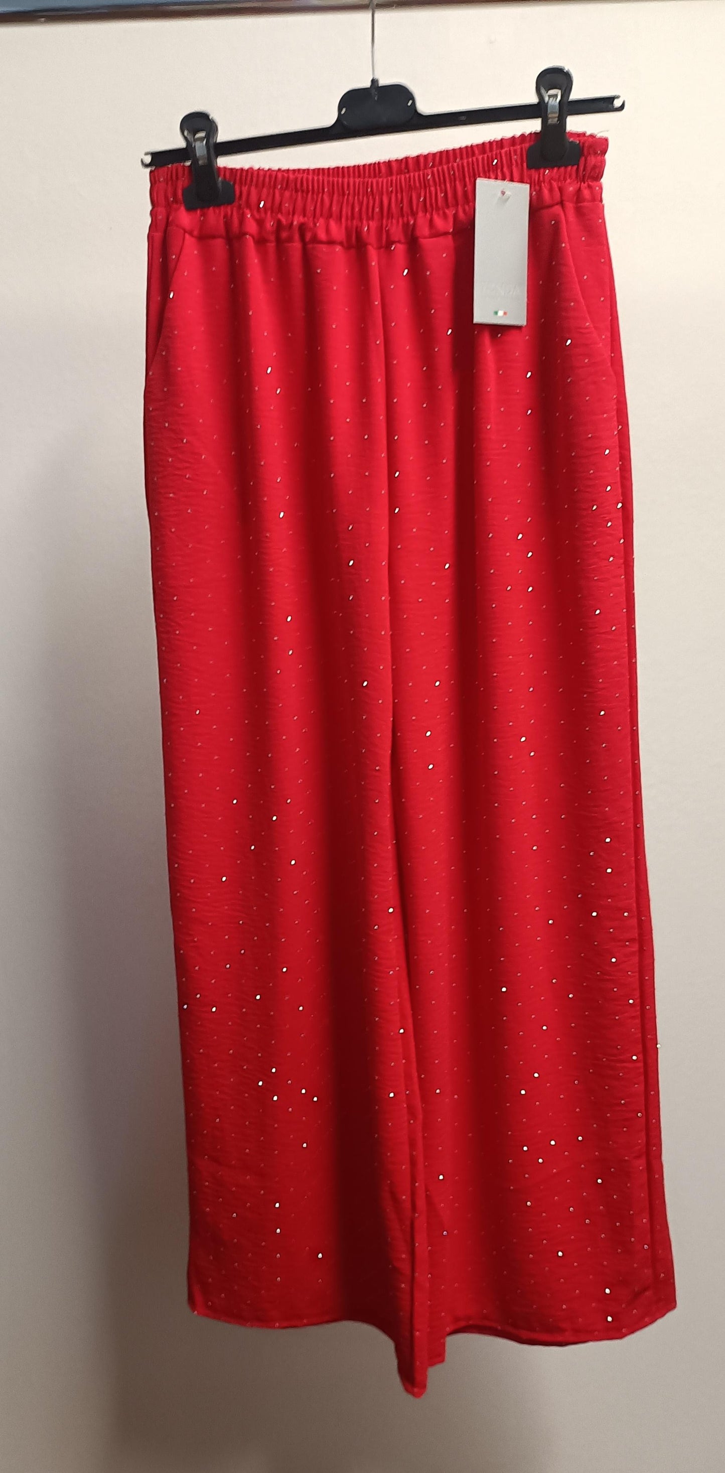 Pantaloni con brillantini