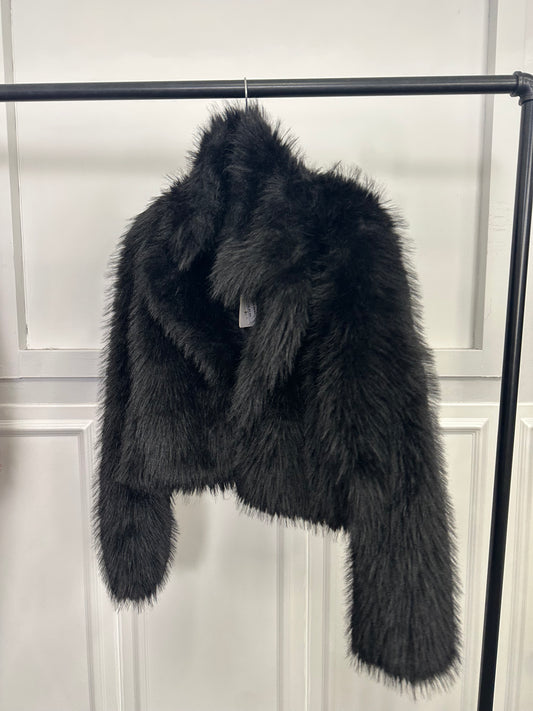 Ecopelliccia corta maniche lunghe