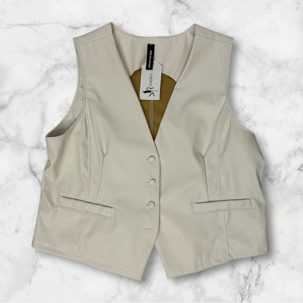 Gilet ecopelle modello BoldVibe™