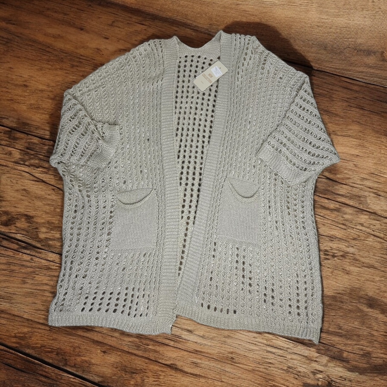 Cardigan traforato modello BreezeKnit™