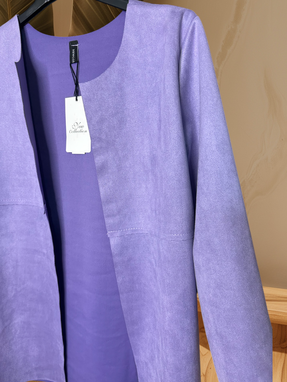 Giacca aperta modello VelvetEaseā¢