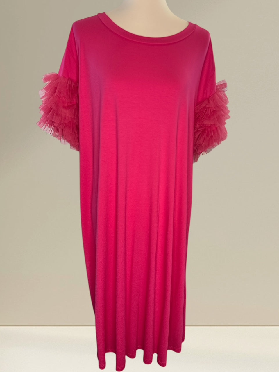 Vestito maniche fru fru Viscosa Vibes™