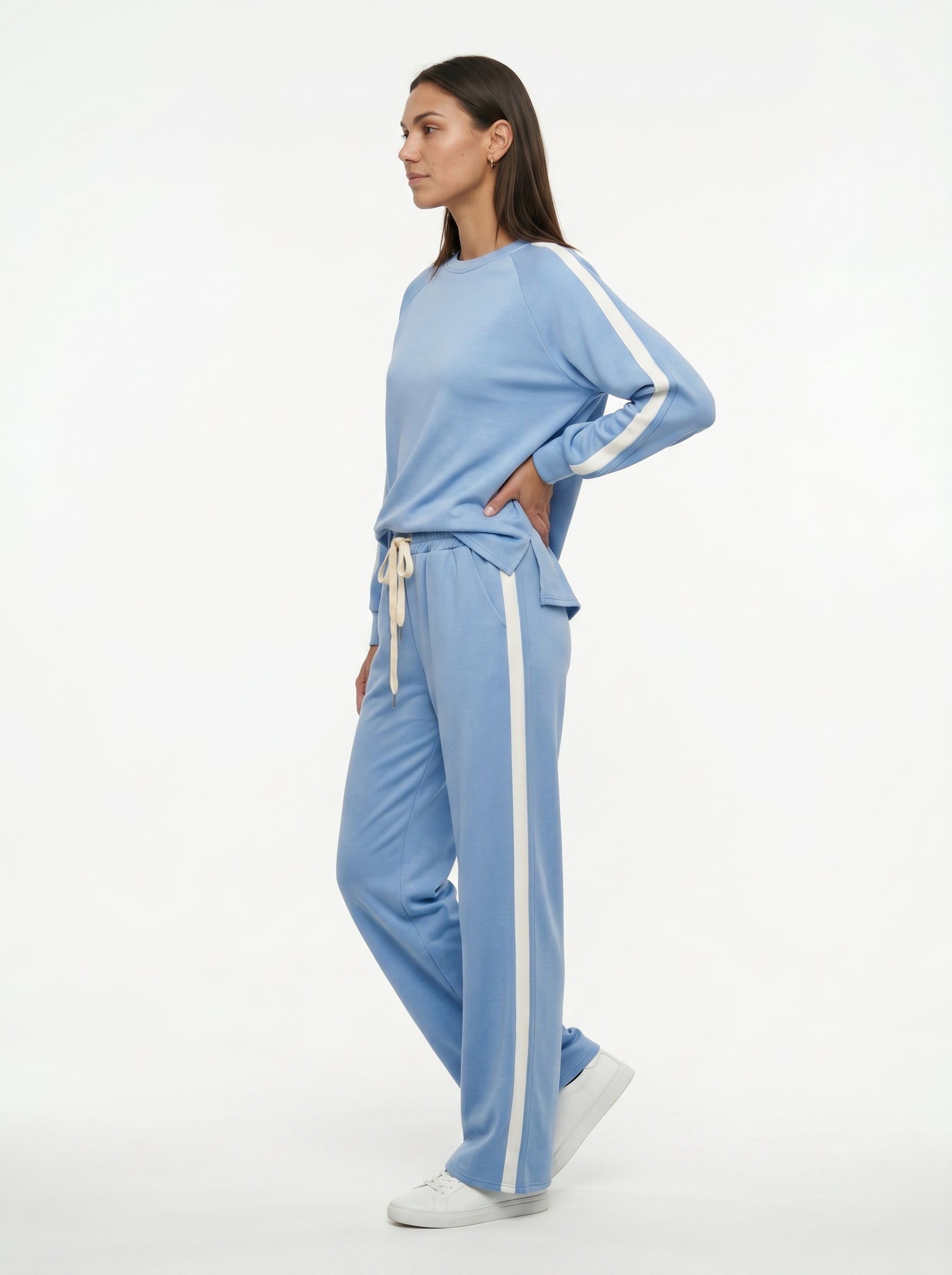 Tuta Casacca e Pantalone con Righe Laterali