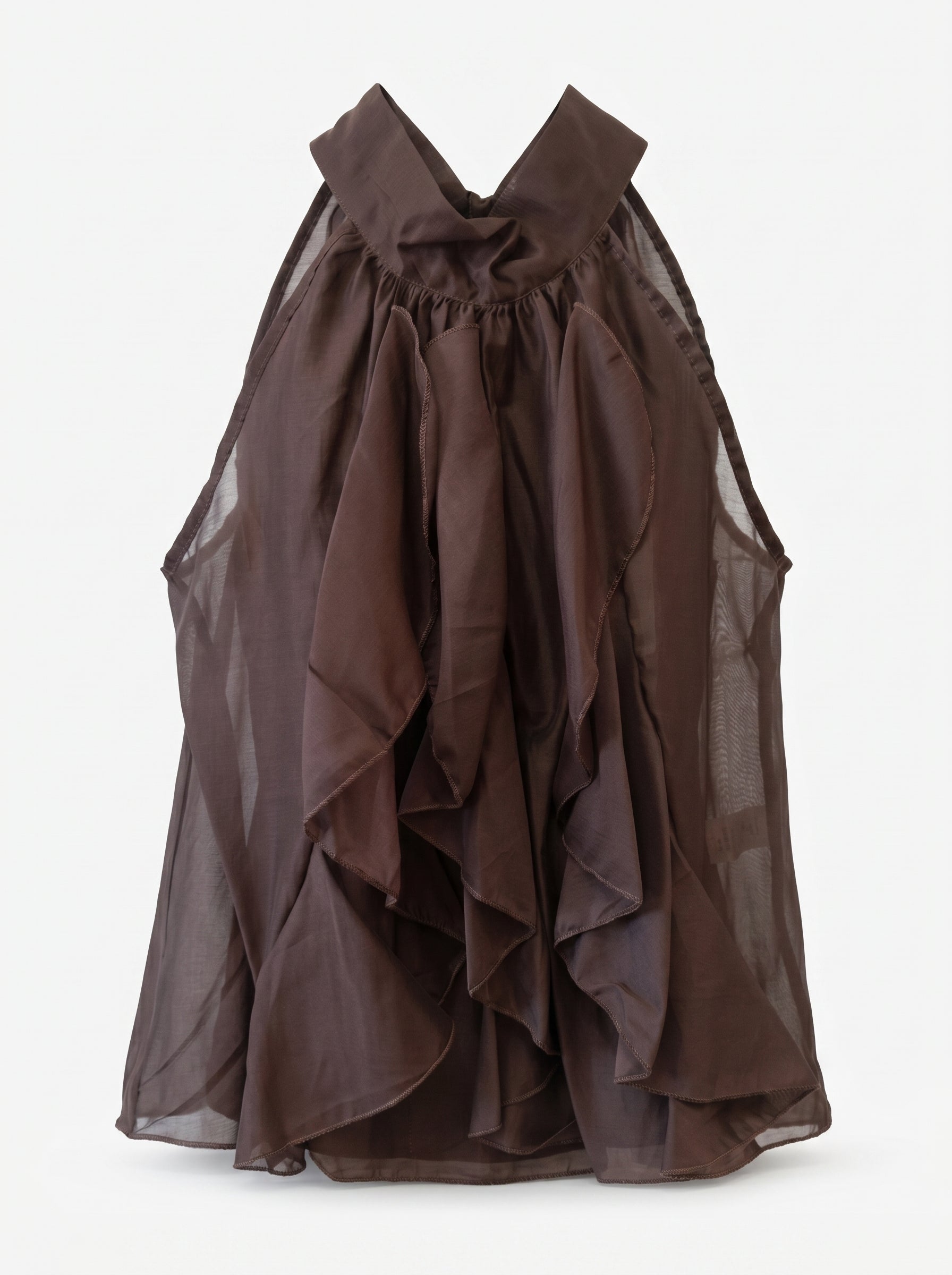 Blusa con Volant Scenografici