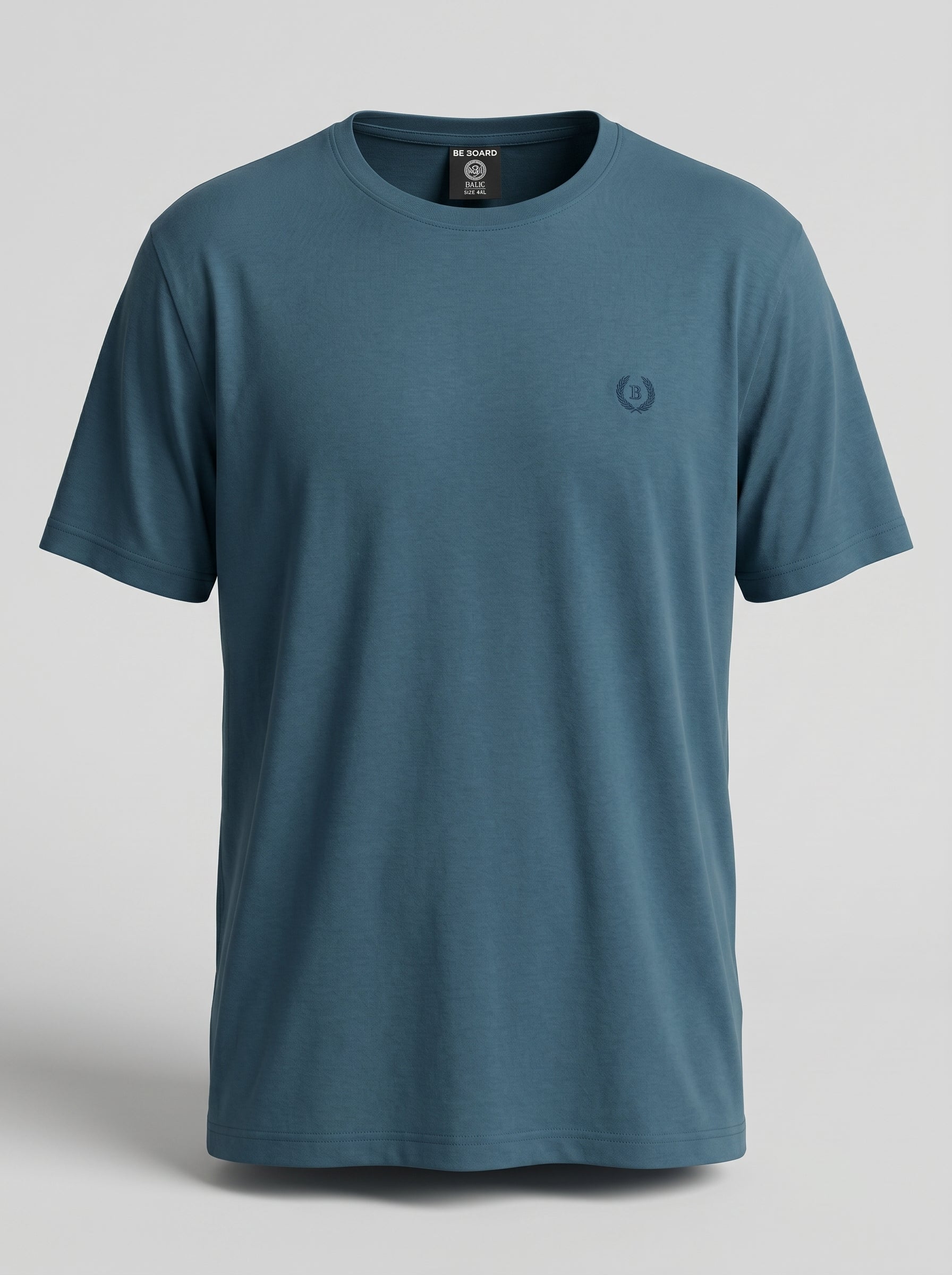 T-shirt Be Board tinta unita in cotone con logo lato cuore