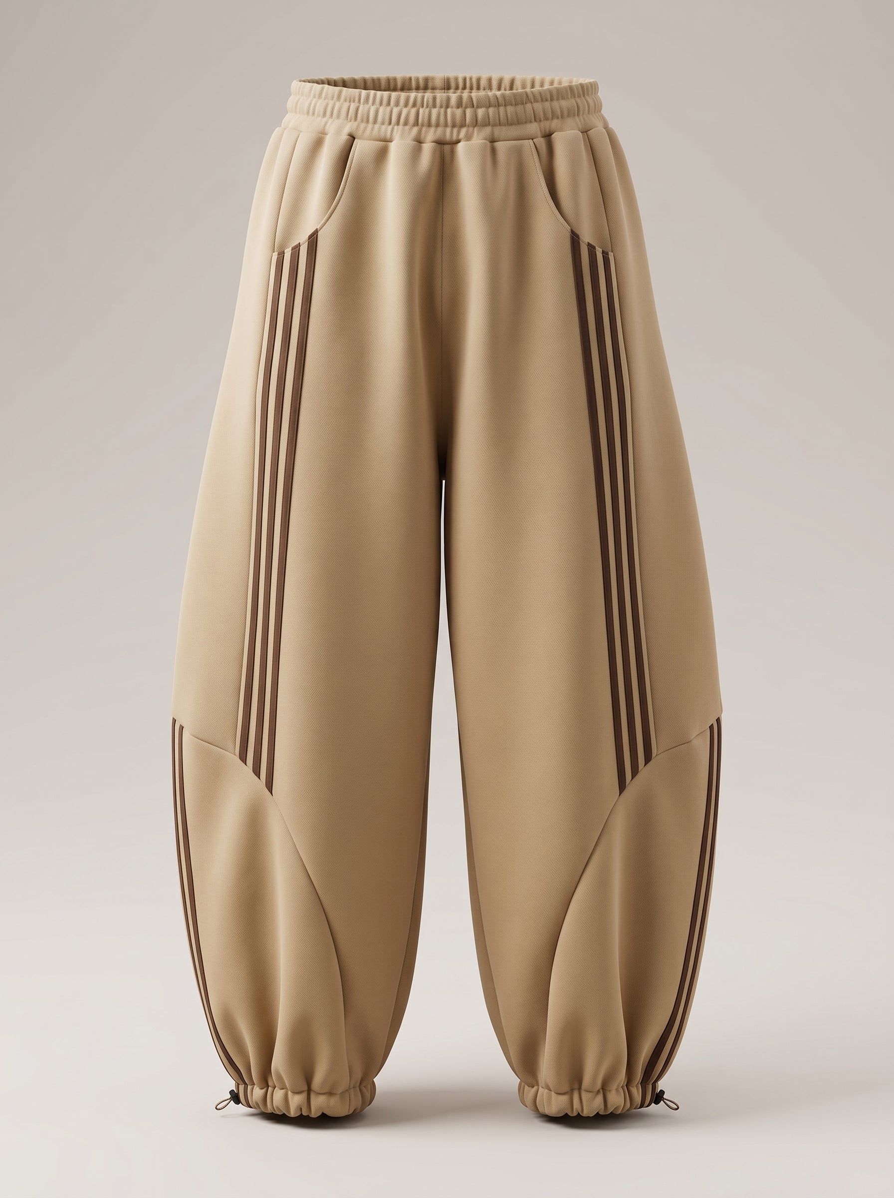 Pantaloni Balloon Felpati con Righe Laterali – Il Mix Perfetto tra Comfort e Stile!