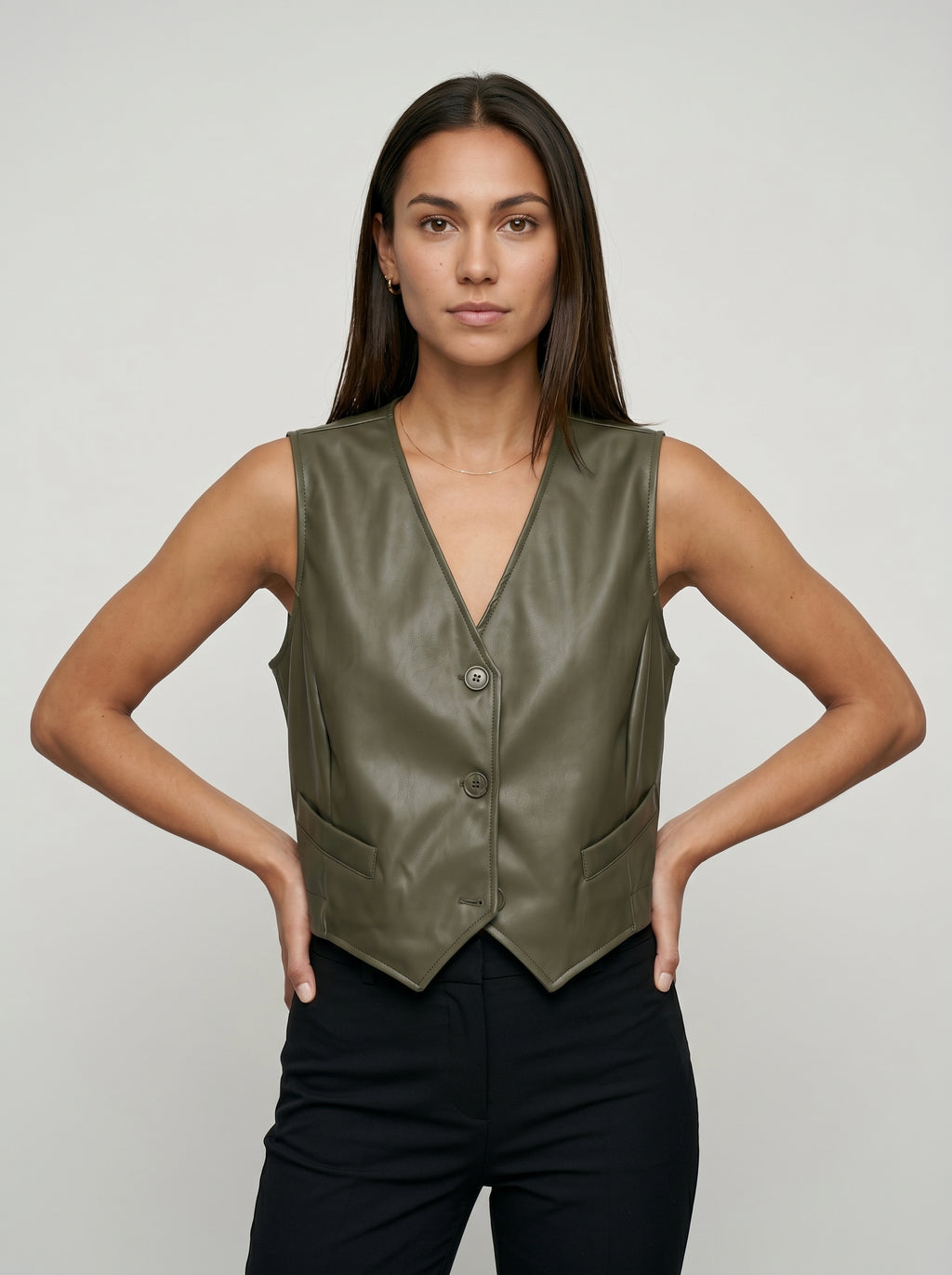 Gilet ecopelle V-Rocker