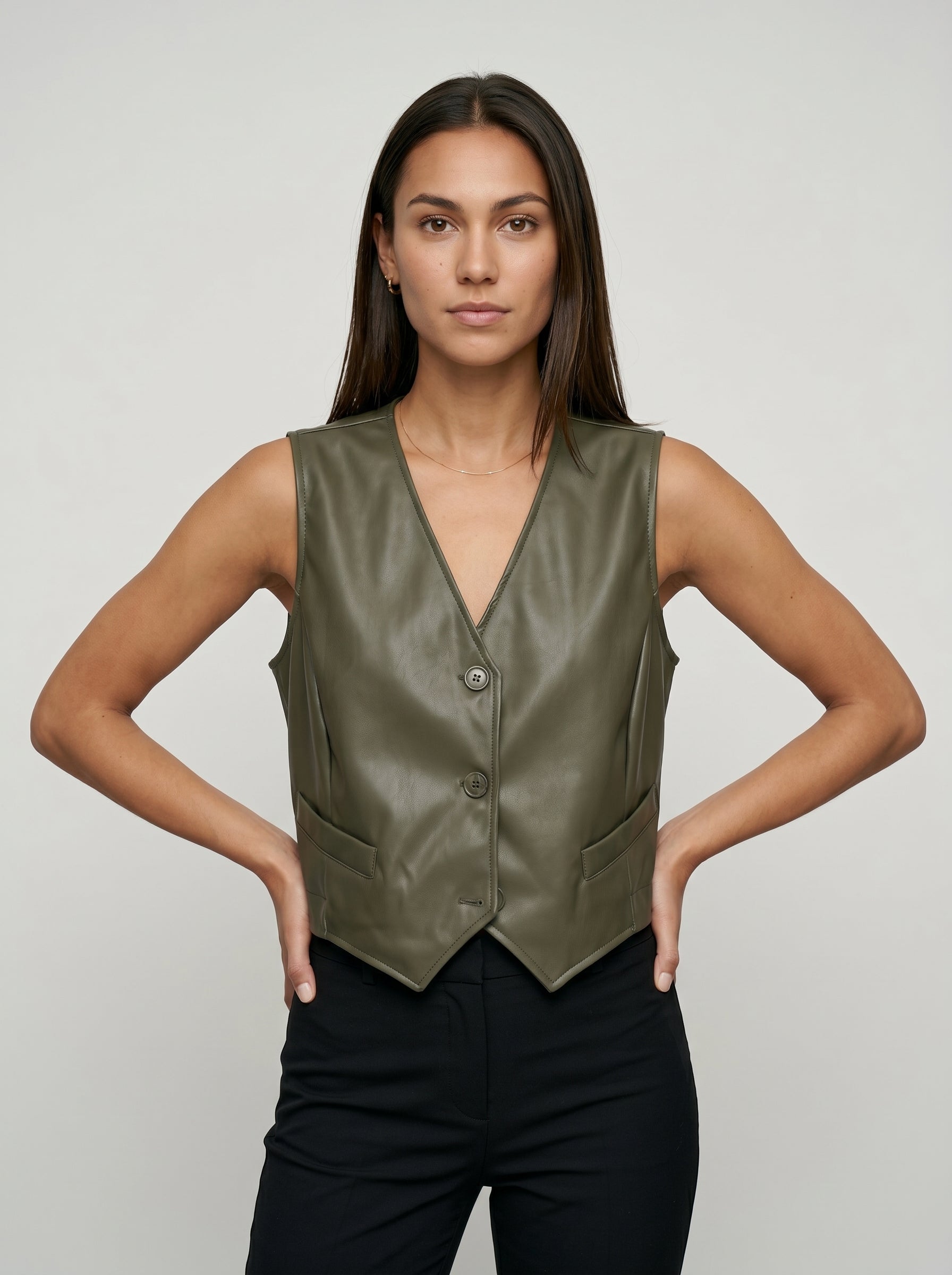 Gilet ecopelle V-Rocker