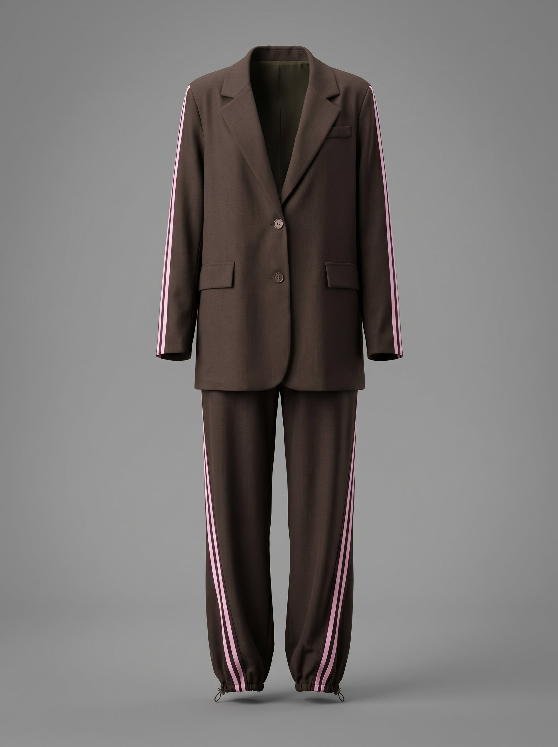 Tailleur con righe laterali – eleganza che slancia