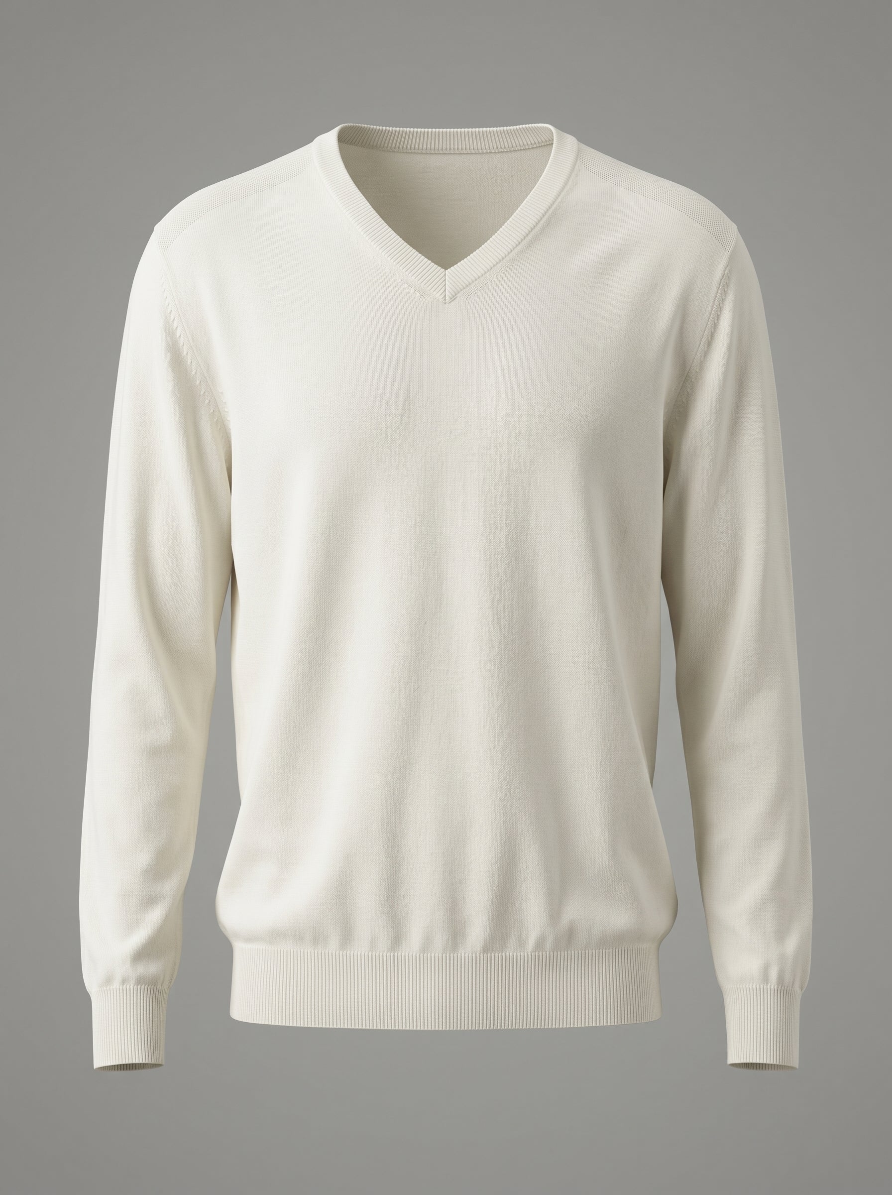 Pullover Tinta Unita manica lunga con scollo a V