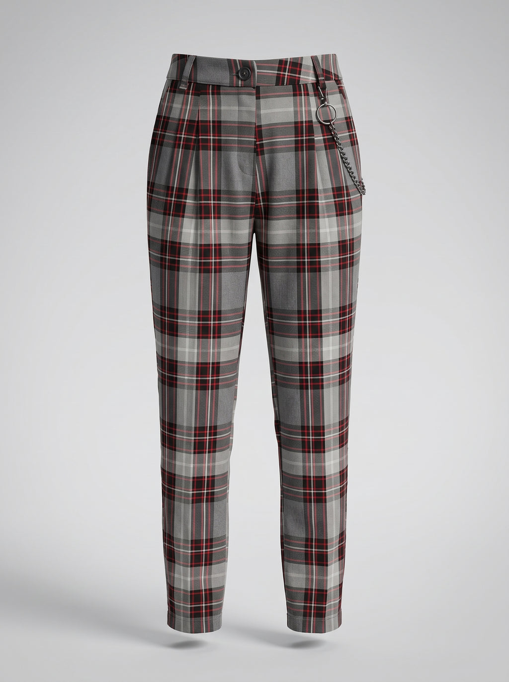 Pantaloni tartan grigi