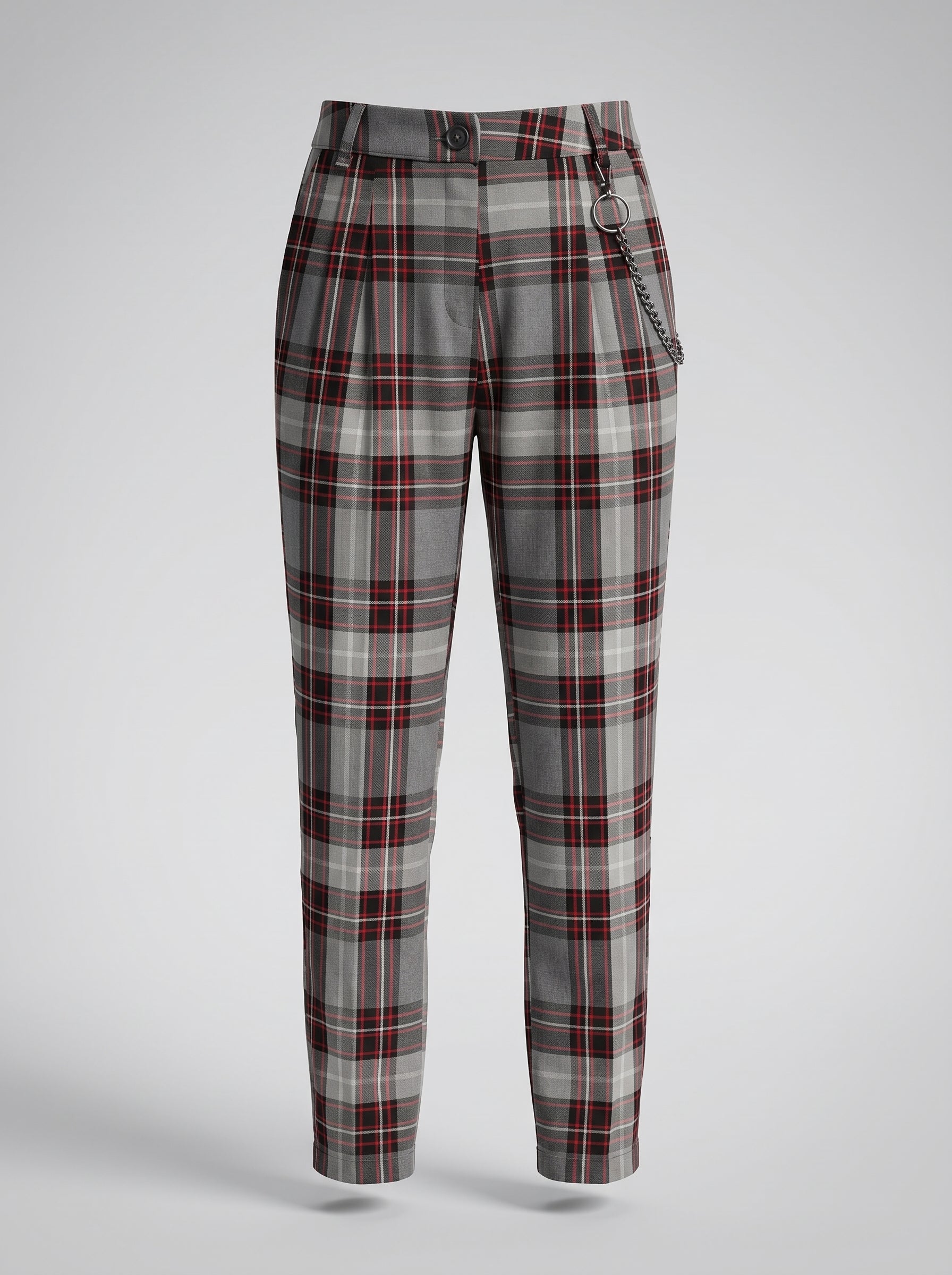 Pantaloni tartan grigi