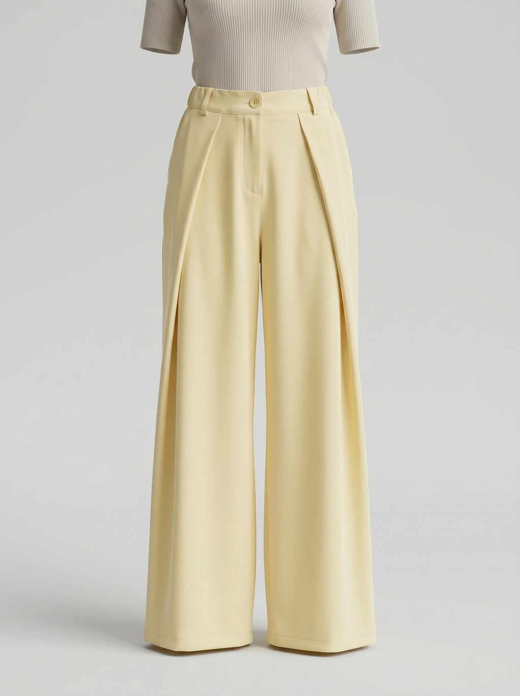 Pantalone sartoriale tinta unita elegante