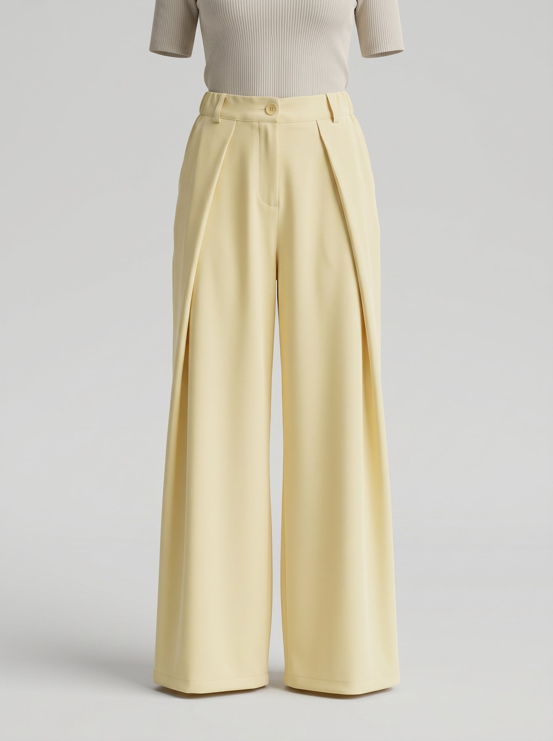 Pantalone sartoriale tinta unita elegante