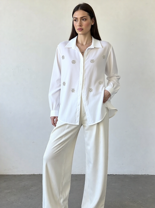 Camicia zirconi