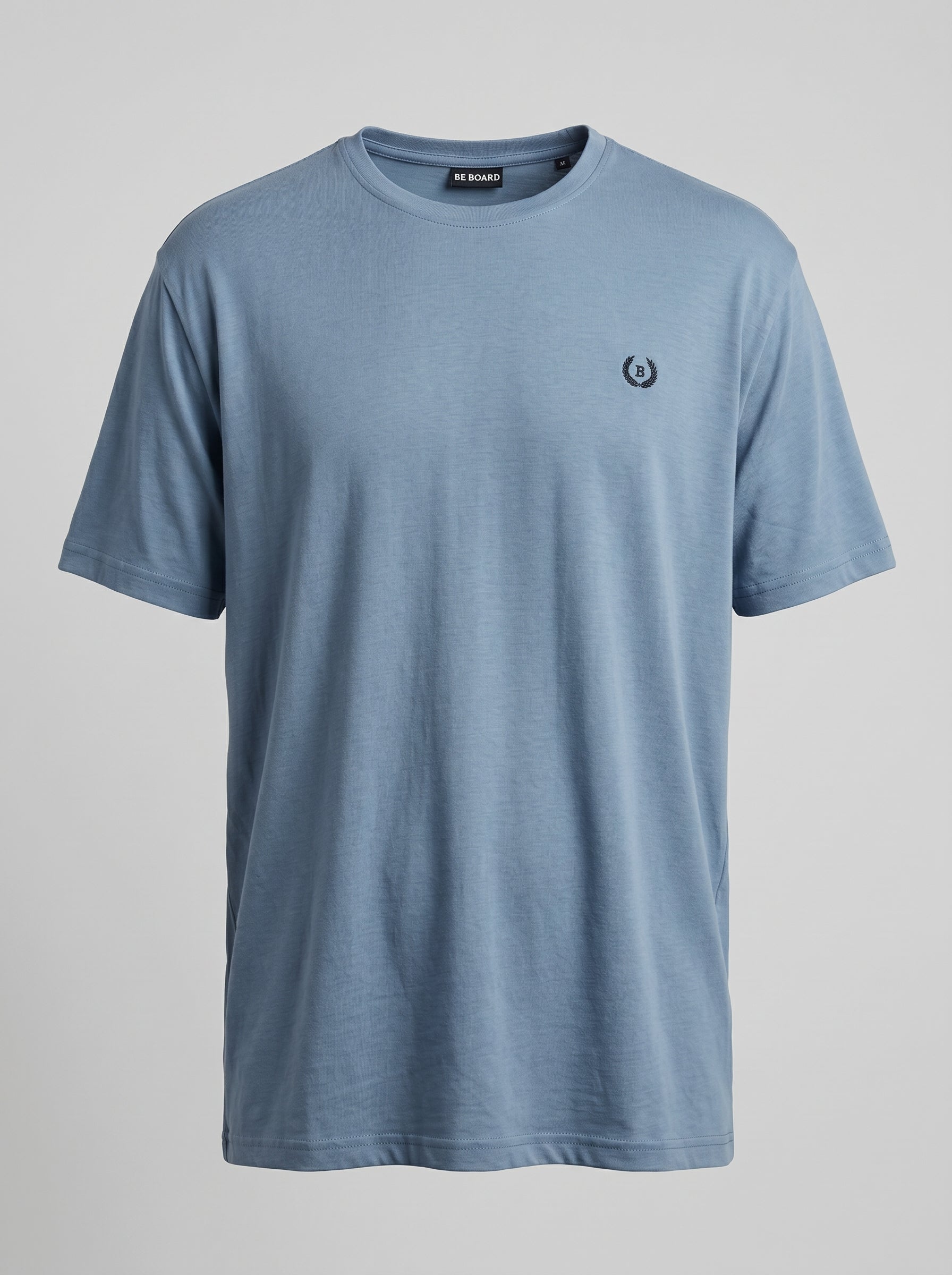 T-shirt Be Board tinta unita in cotone con logo lato cuore