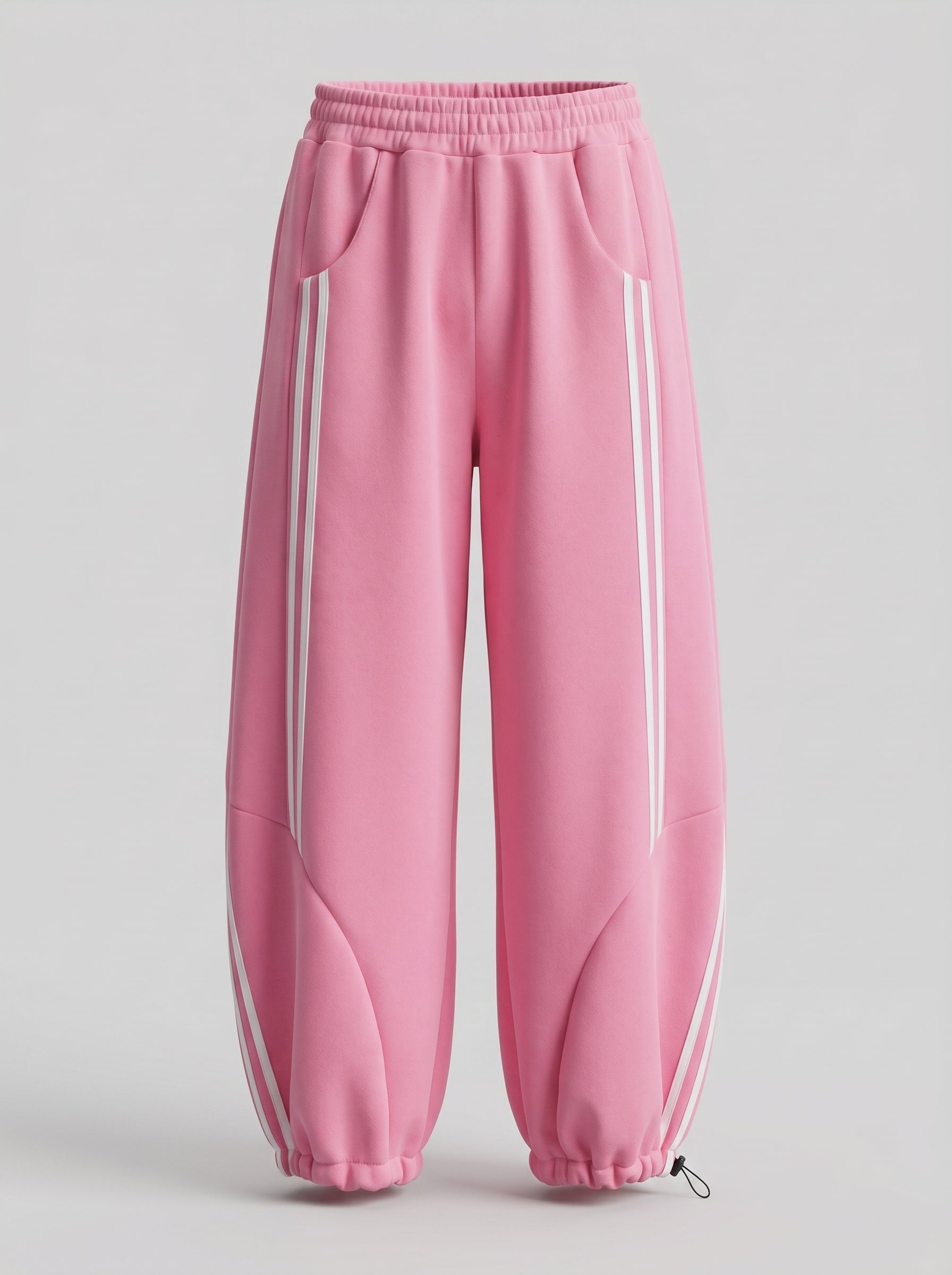 Pantaloni Balloon Felpati con Righe Laterali – Il Mix Perfetto tra Comfort e Stile!