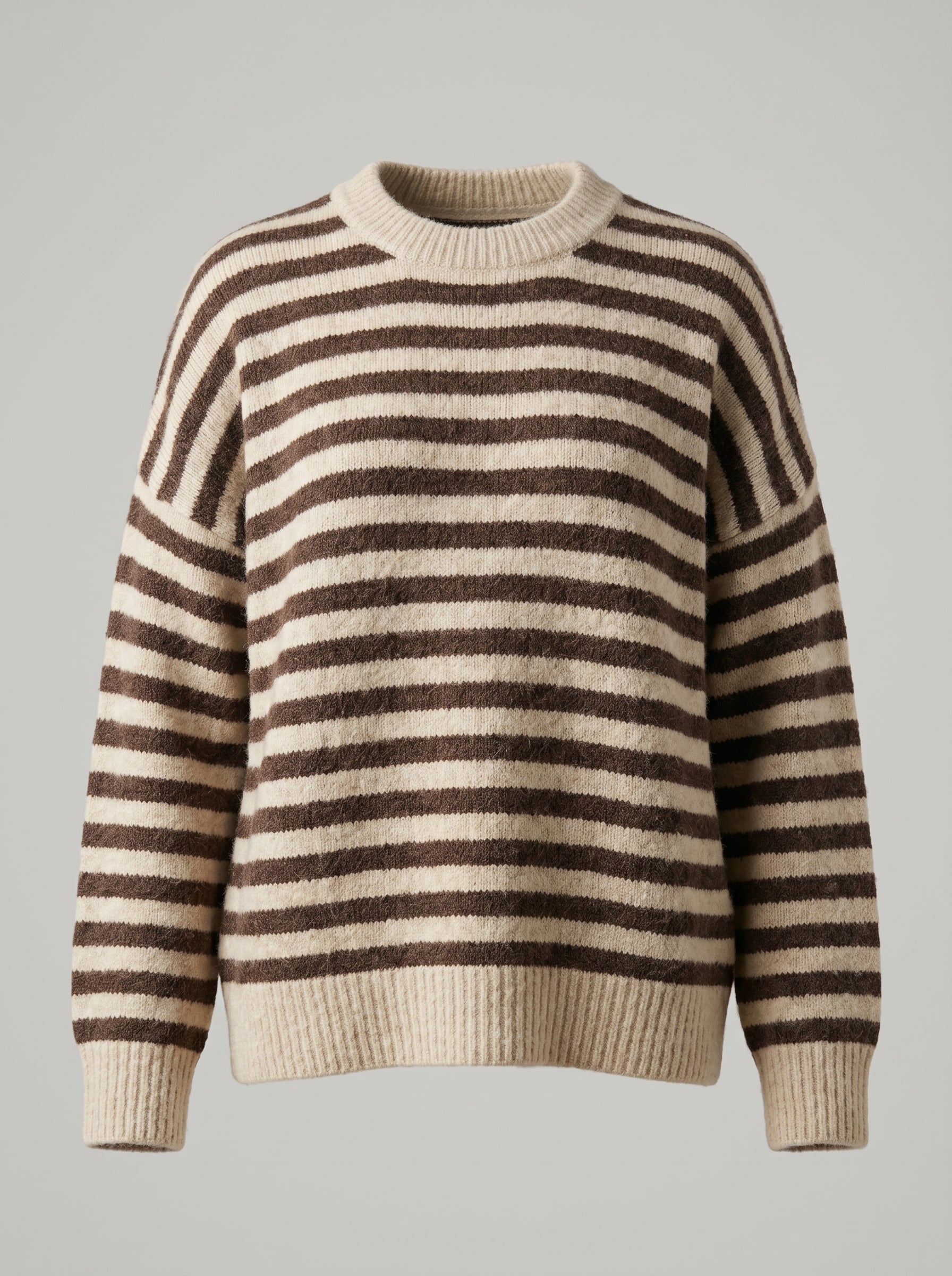 Maglione di Tendenza con Righe Piccole: Comfort e Stile in Vari Colori
