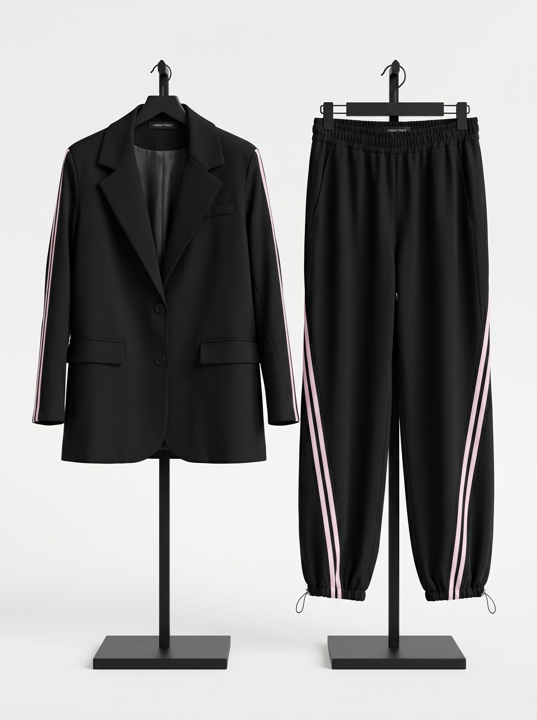 Tailleur con righe laterali – eleganza che slancia