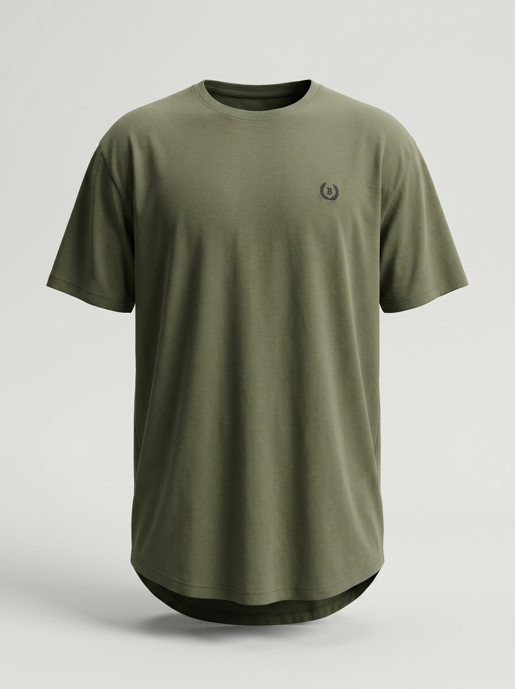 T-shirt Be Board tinta unita in cotone con logo lato cuore