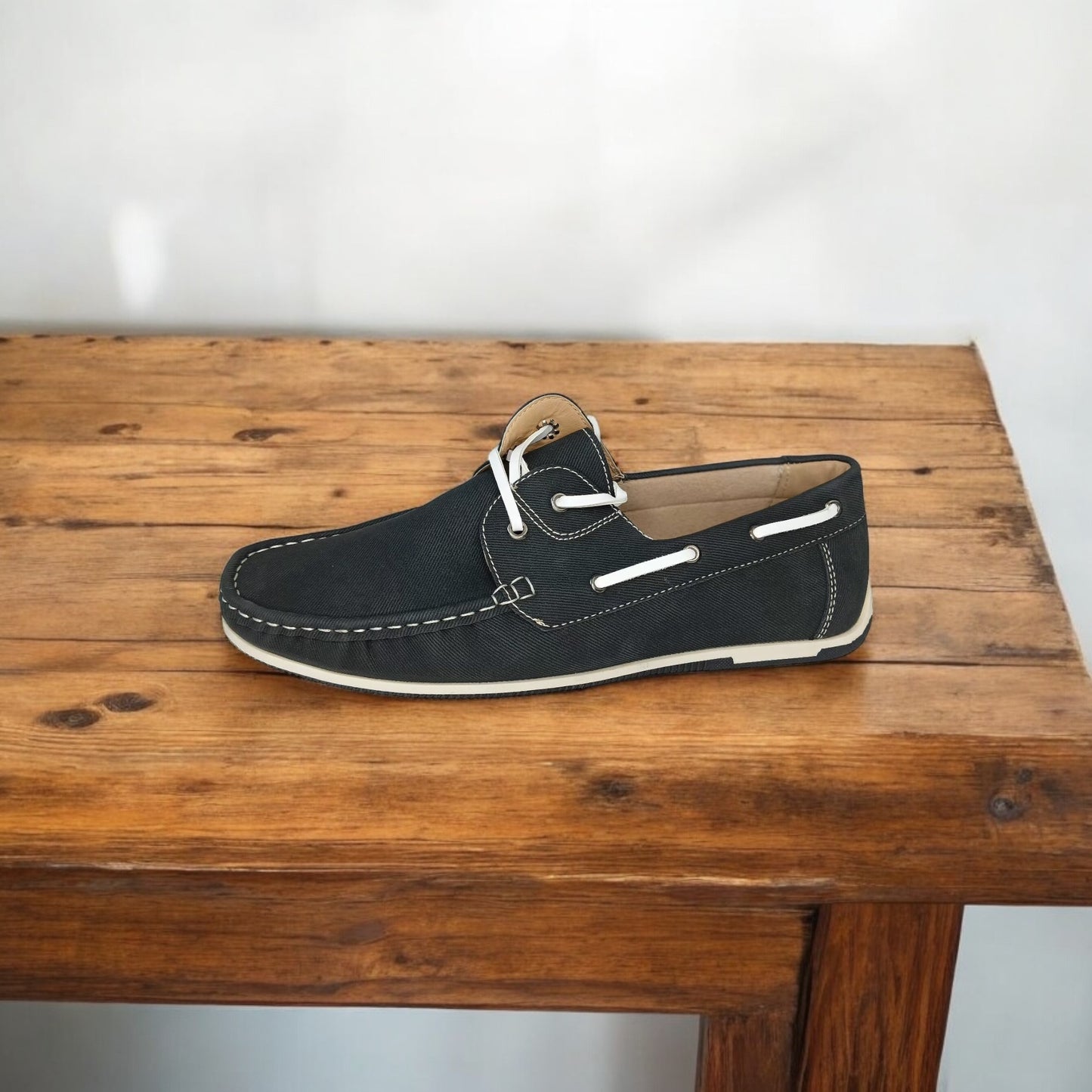 Mocassino in tessuto con cuciture esterne e lacci intrecciati CoastFlex™