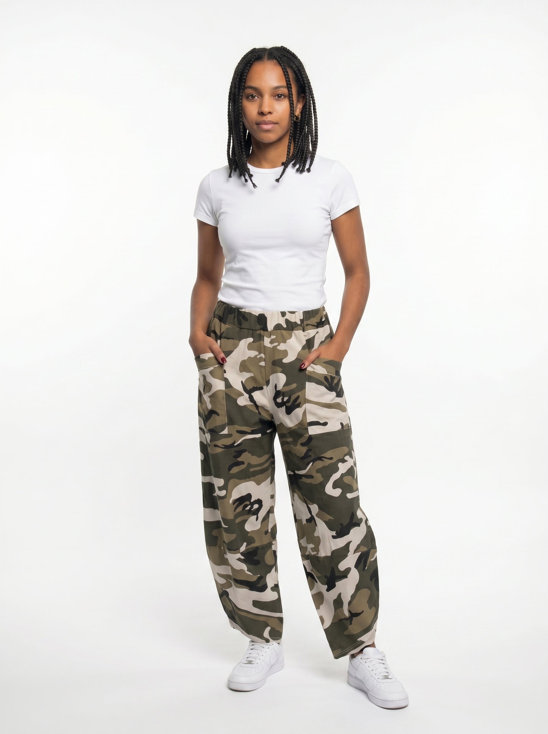 Pantalone mimetico balloon super trendy