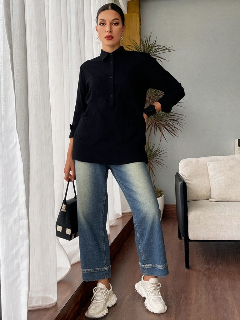 Jeans brillantini laterali