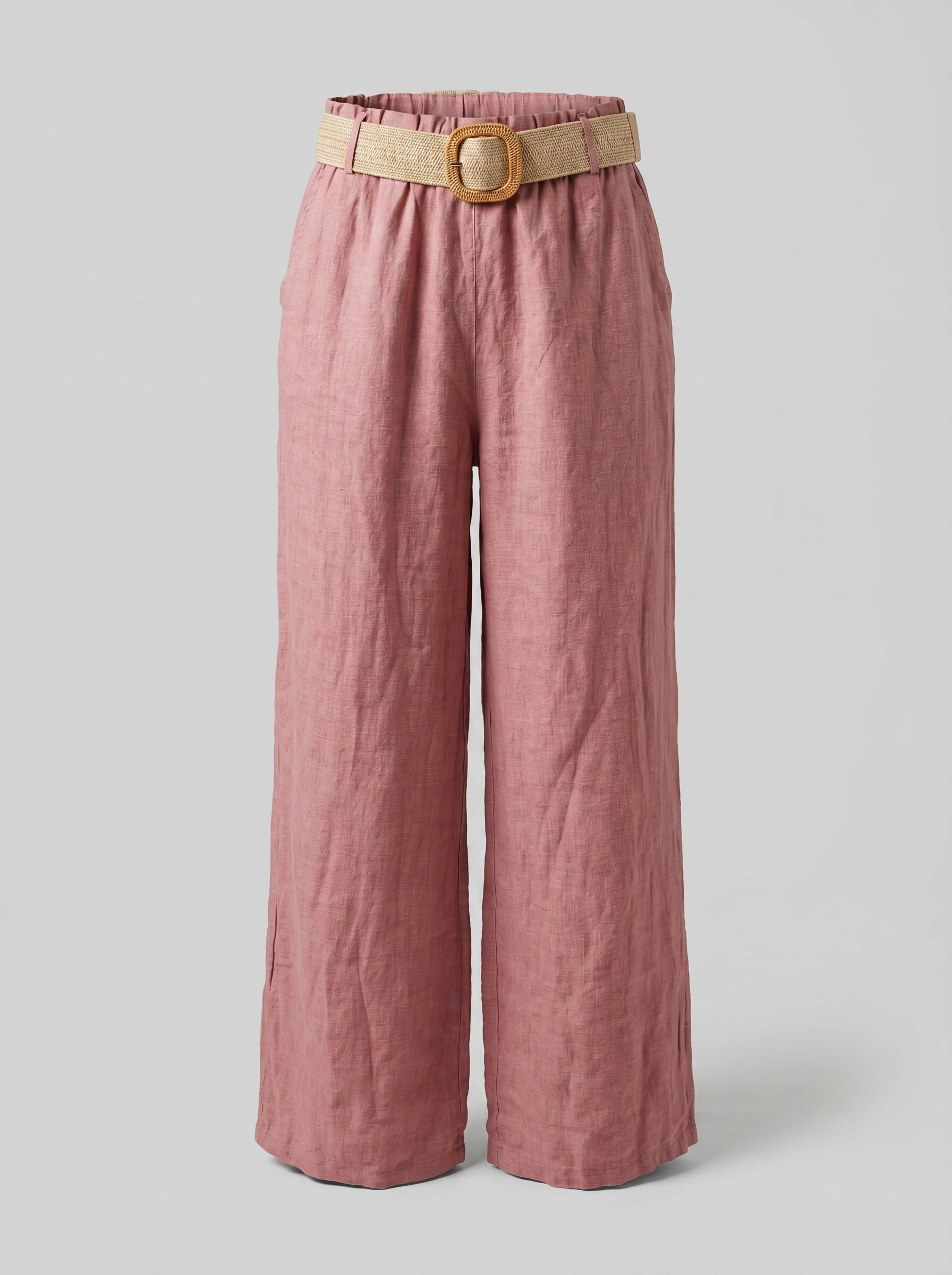 Pantaloni relax in lino