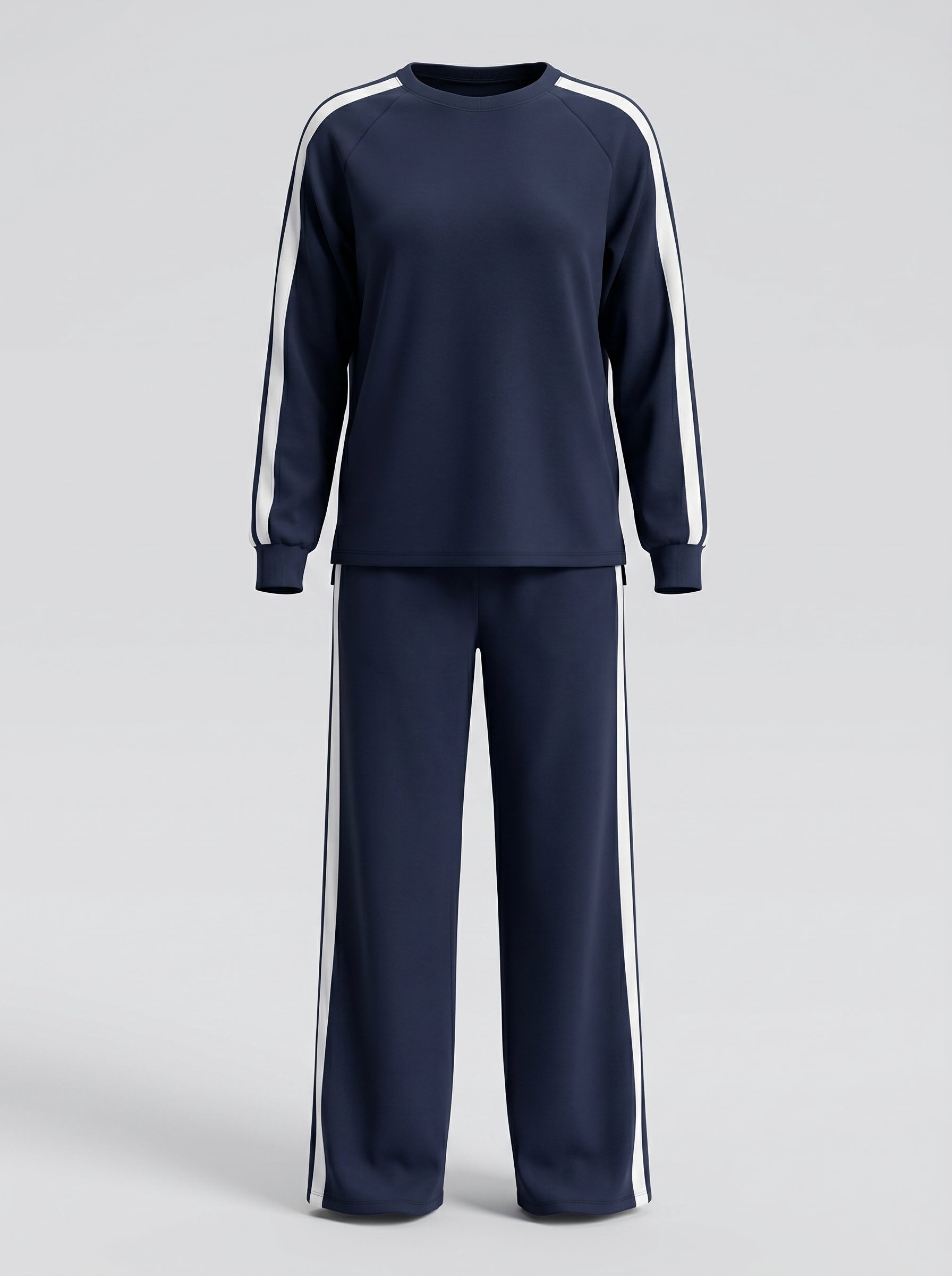 Tuta Casacca e Pantalone con Righe Laterali