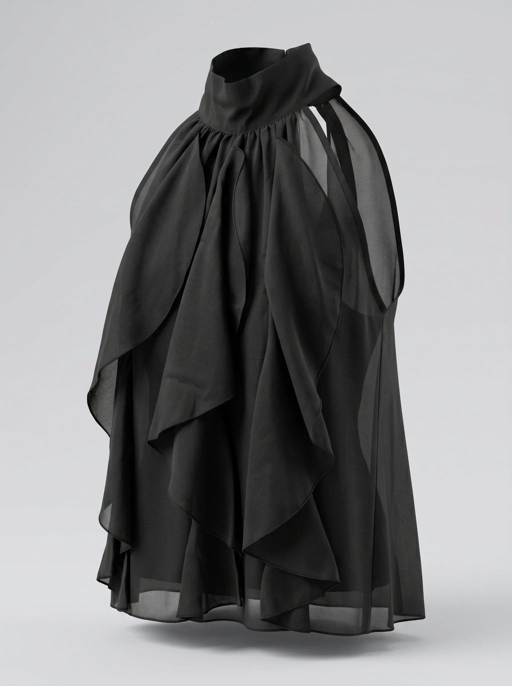 Blusa con Volant Scenografici