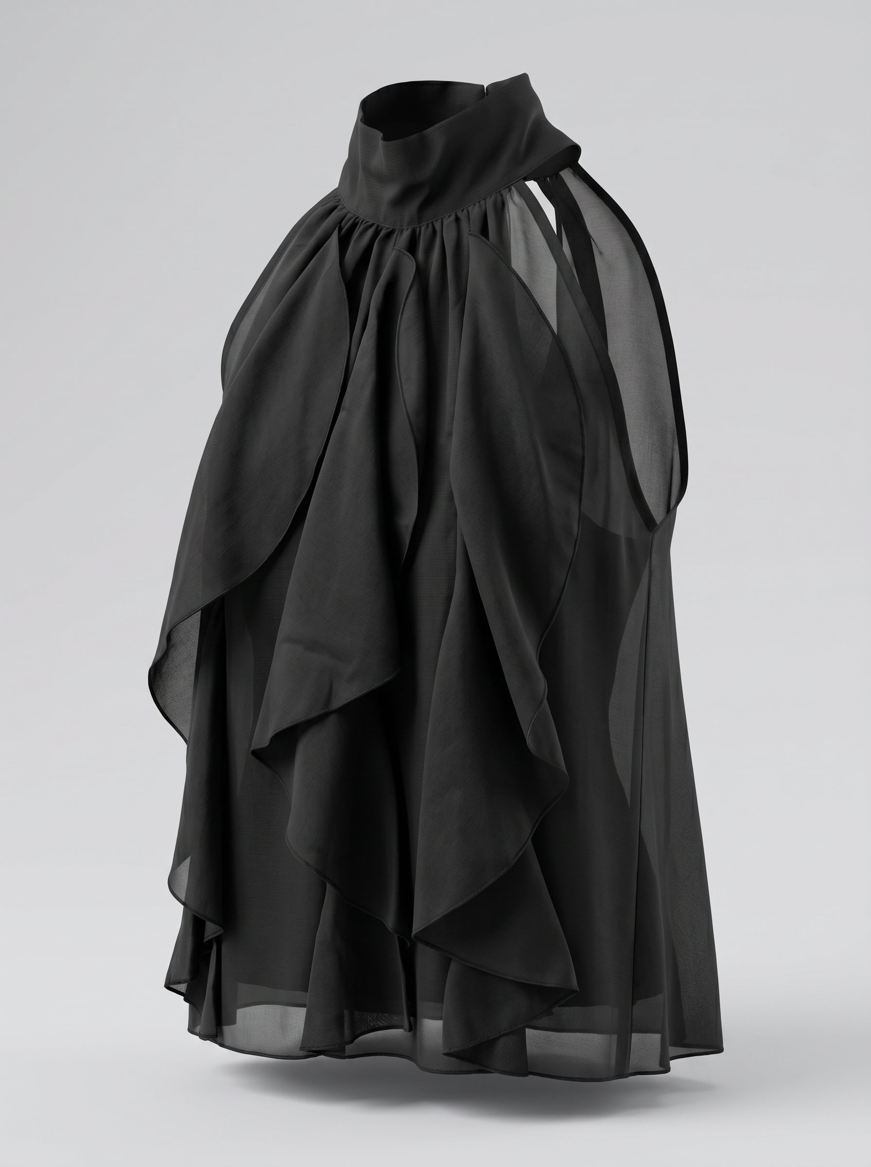 Blusa con Volant Scenografici