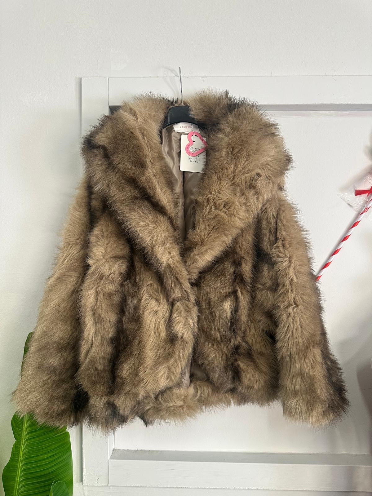 Ecopelliccia con Cappuccio Eleganza e Tocco Casual Manica Lunga con Gancio impreziosito da Strass Calore Avvolgente e Dettaglio Luminoso