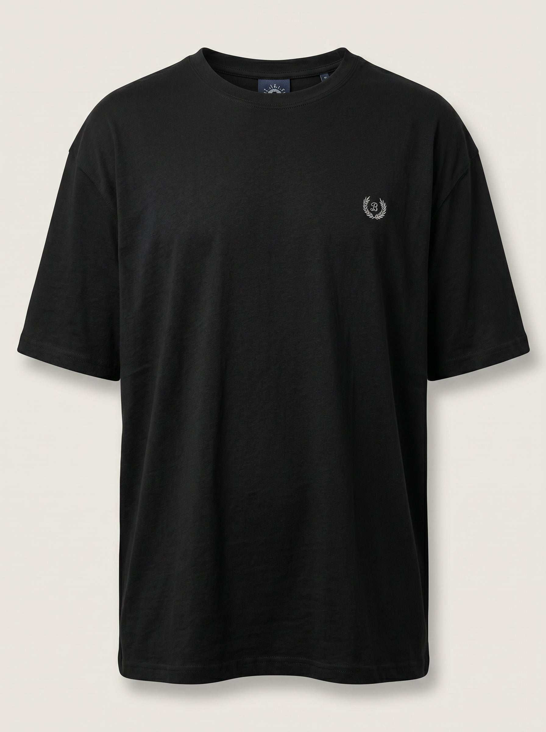 T-shirt Be Board tinta unita in cotone con logo lato cuore