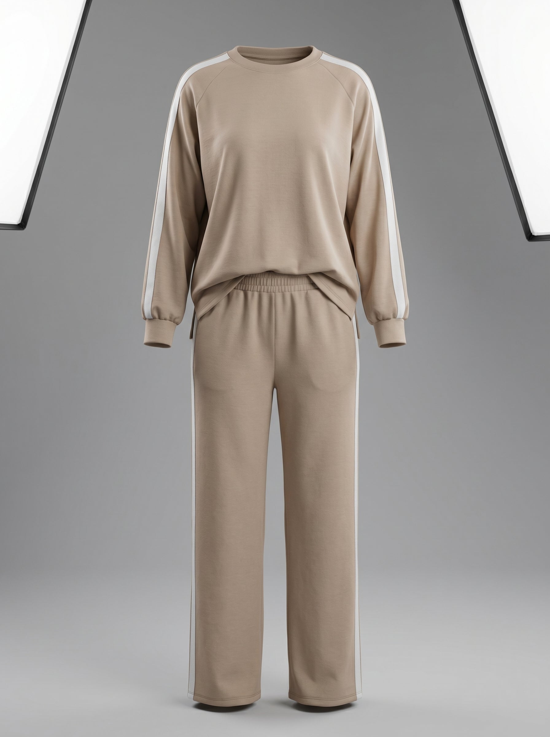 Tuta Casacca e Pantalone con Righe Laterali