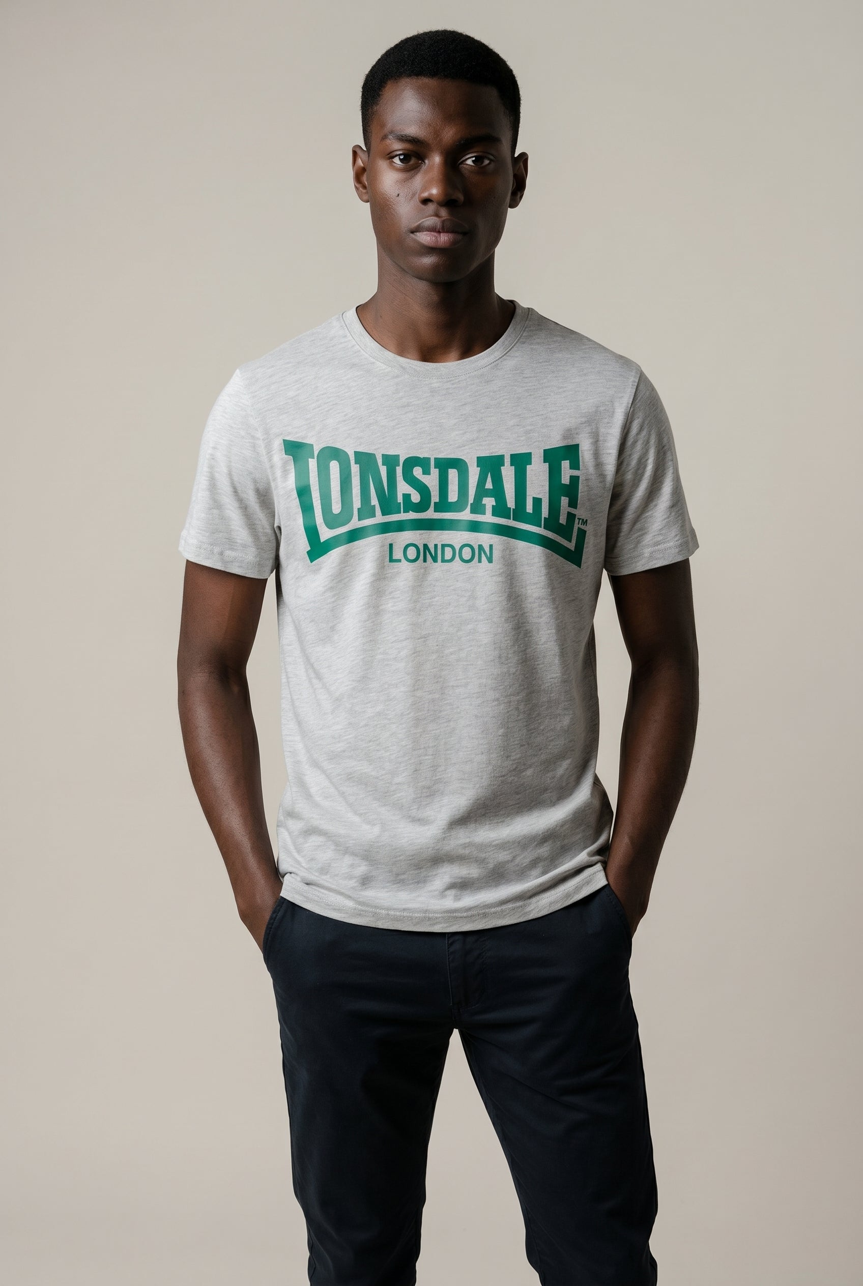 T-shirt Lonsdale in cotone con stampa centrale
