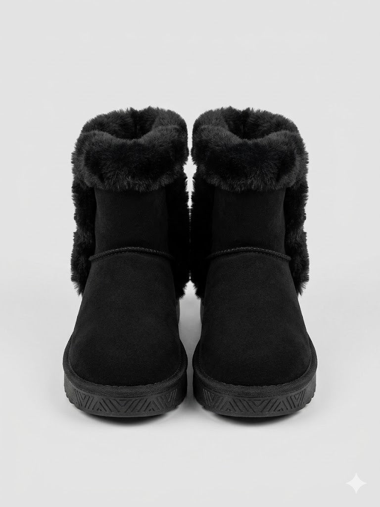 Snow Glam: Lo Stivaletto Winter Chic in Eco-Montone