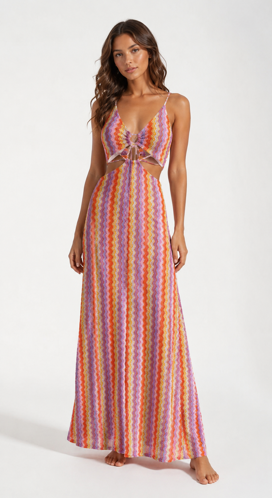 Abito Zig Zag Sunset Waves