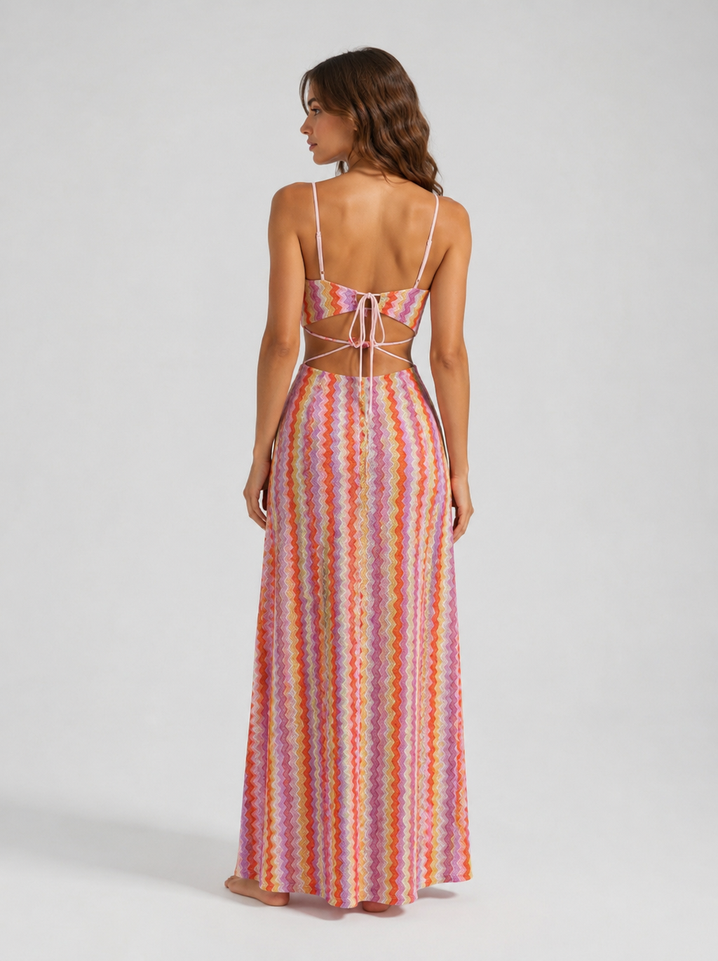 Abito Zig Zag Sunset Waves