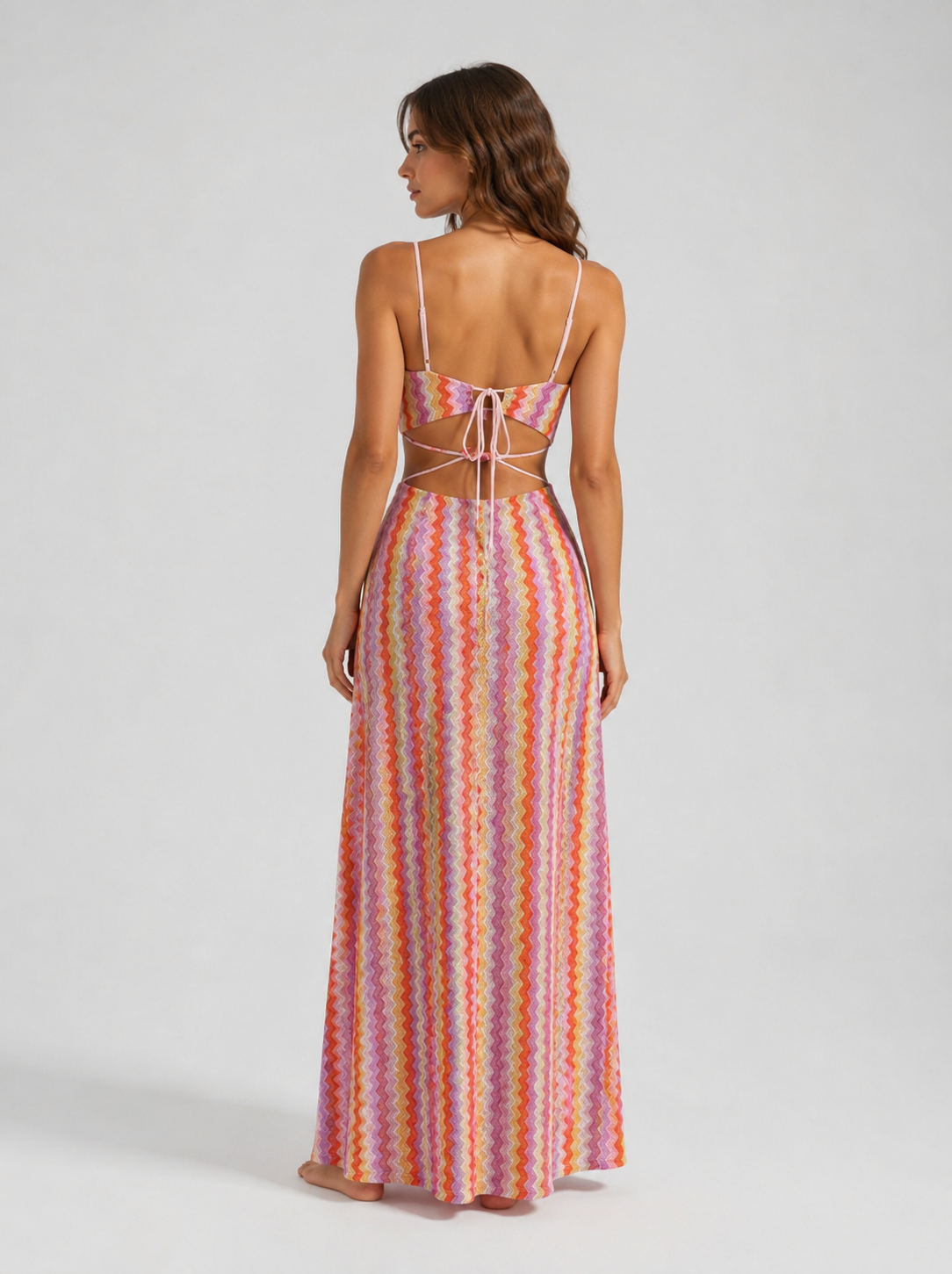 Abito Zig Zag Sunset Waves