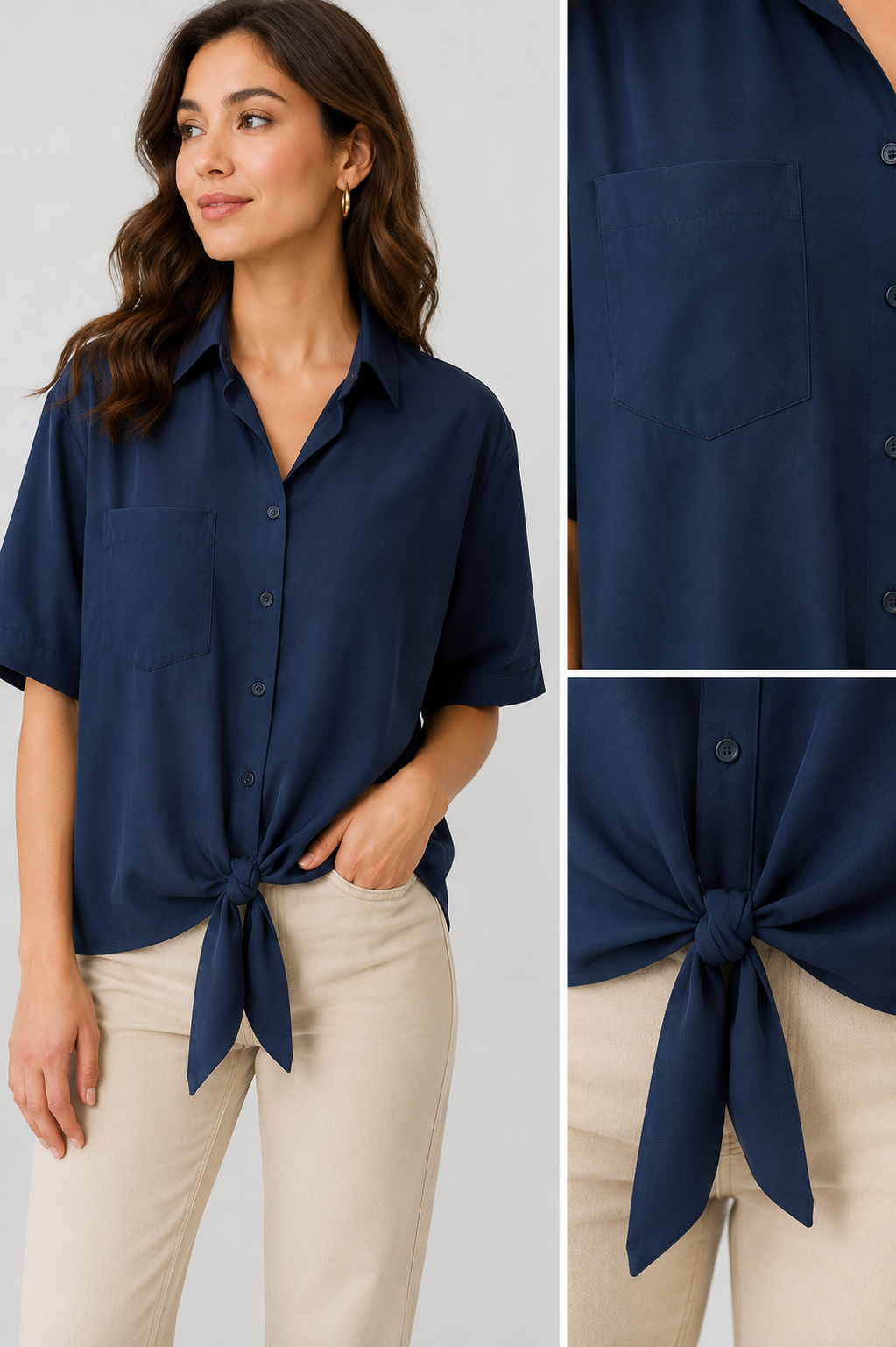 Camicia OVER Nodo Chic 75 cm