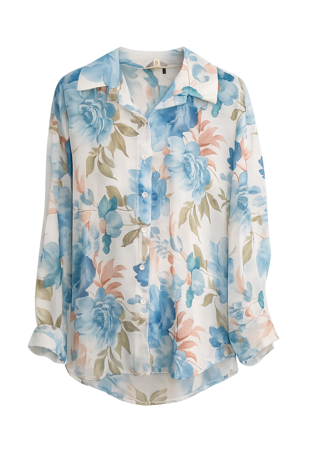 Camicia Floreale Velata