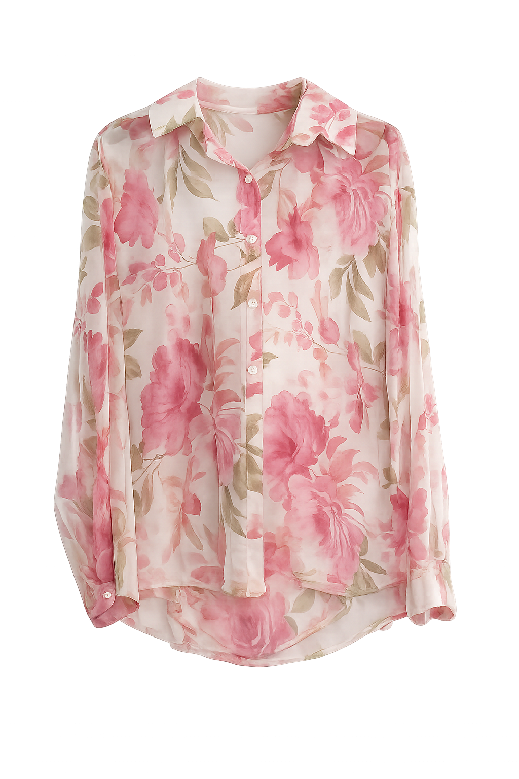 Camicia Floreale Velata