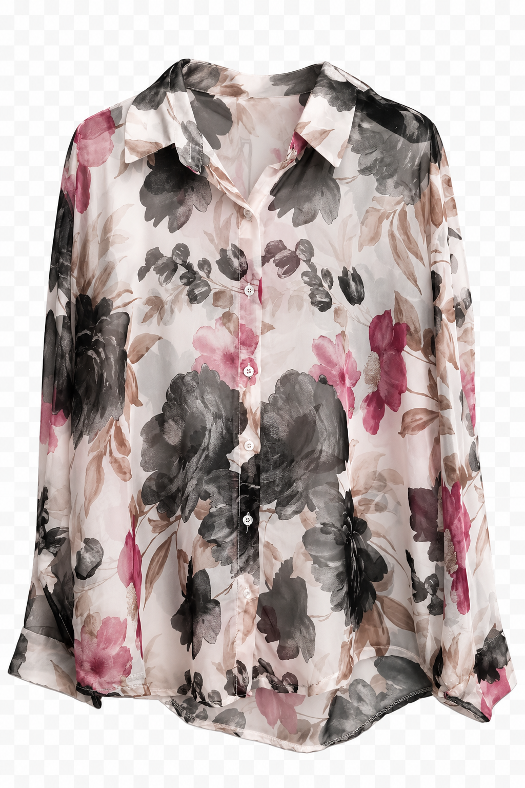 Camicia Floreale Velata