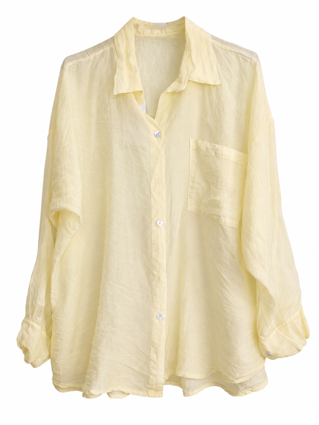 Camicia velata con taschino