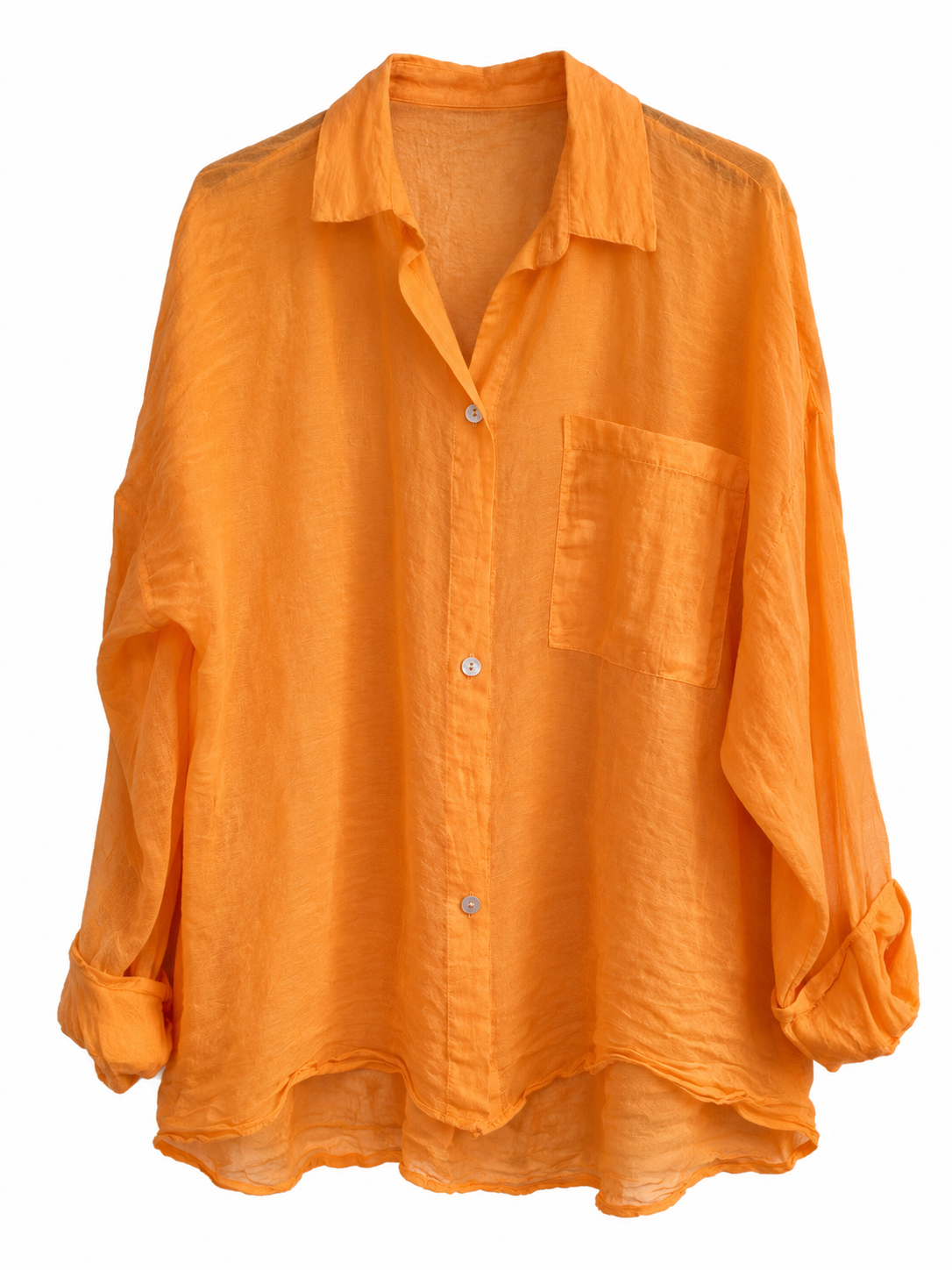 Camicia velata con taschino